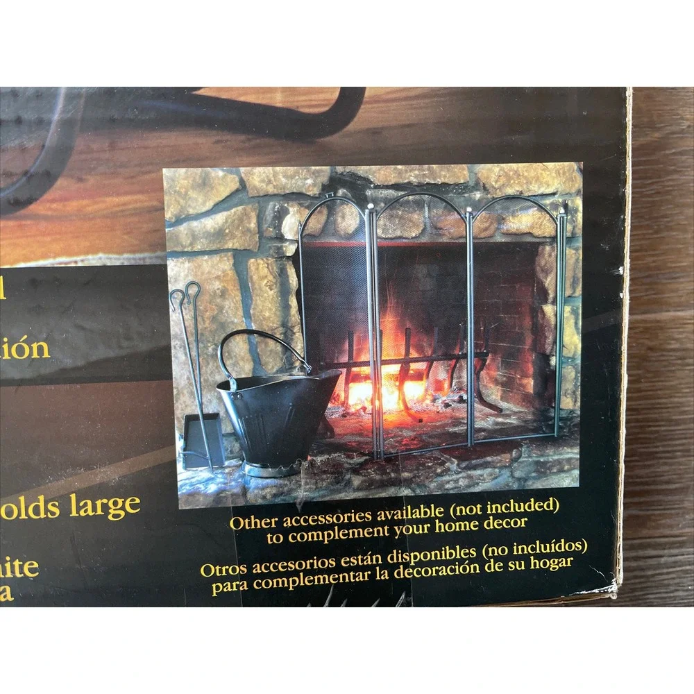 Fireplace Firewood cradle Steel Frame Canvas 18 X 16 X 20 New